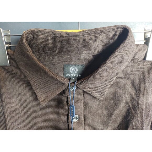 Snover Maroon Corduroy Shirt Men's Small Heavyweight Retro Casual - Picture 4 of 7